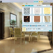地面瓷砖及家具布置